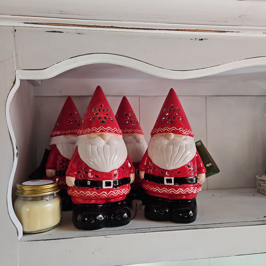 Ceramic light up santa