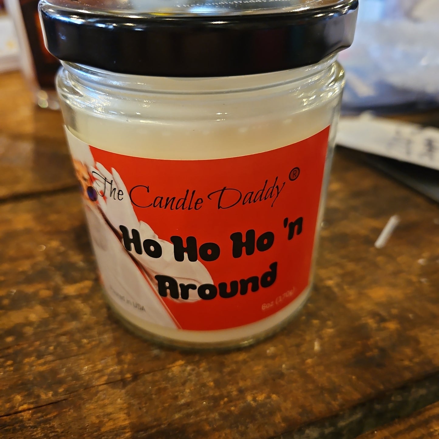 Ho ho ho n around adult candle