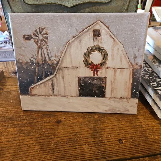 White barn