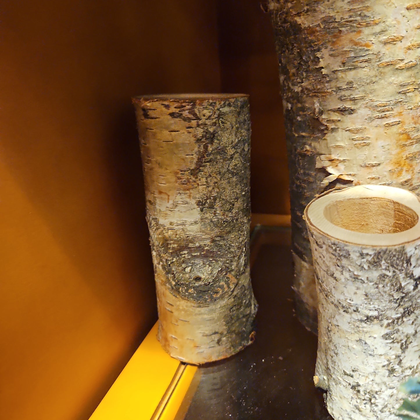 Medium birch tealight holder