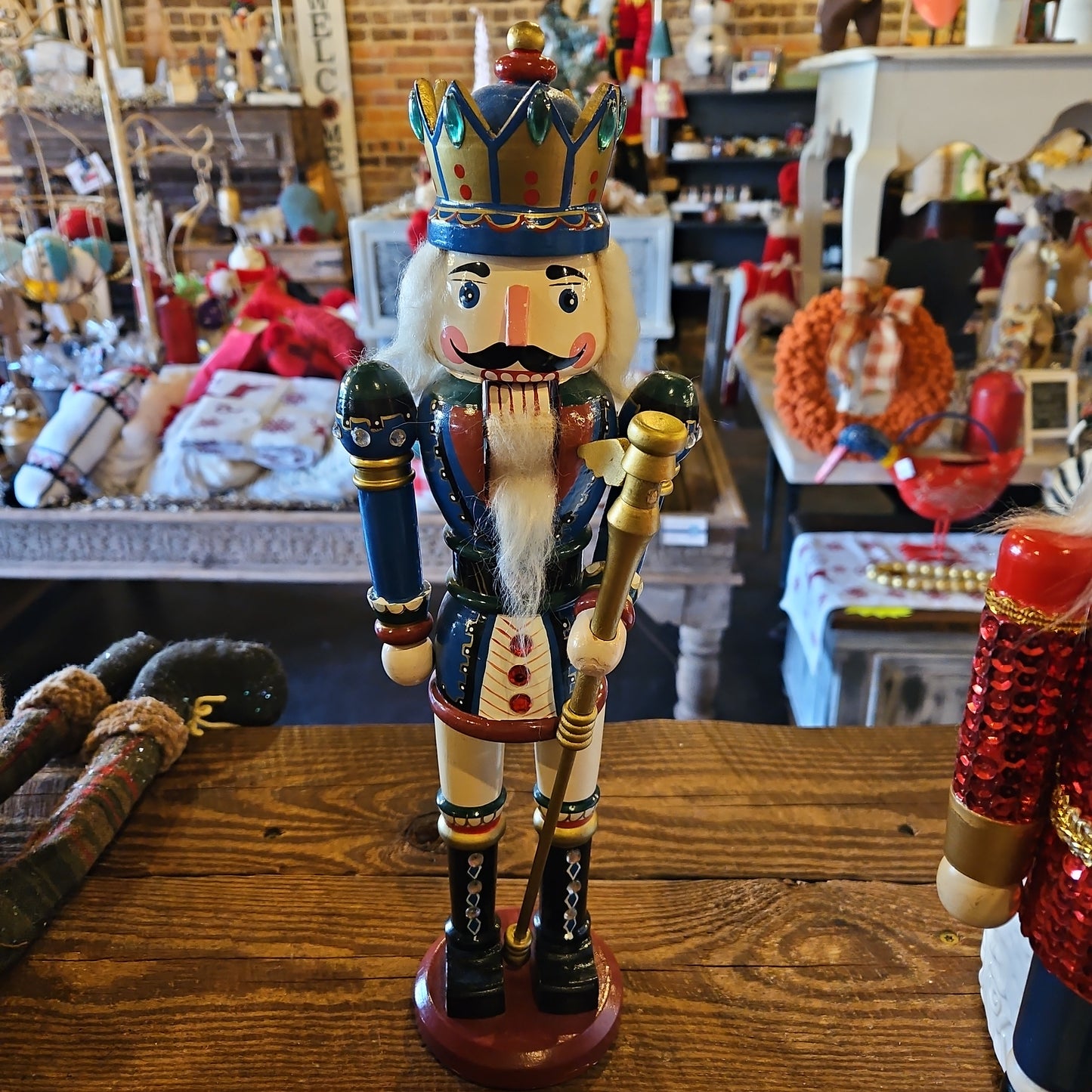 Blue nutcracker