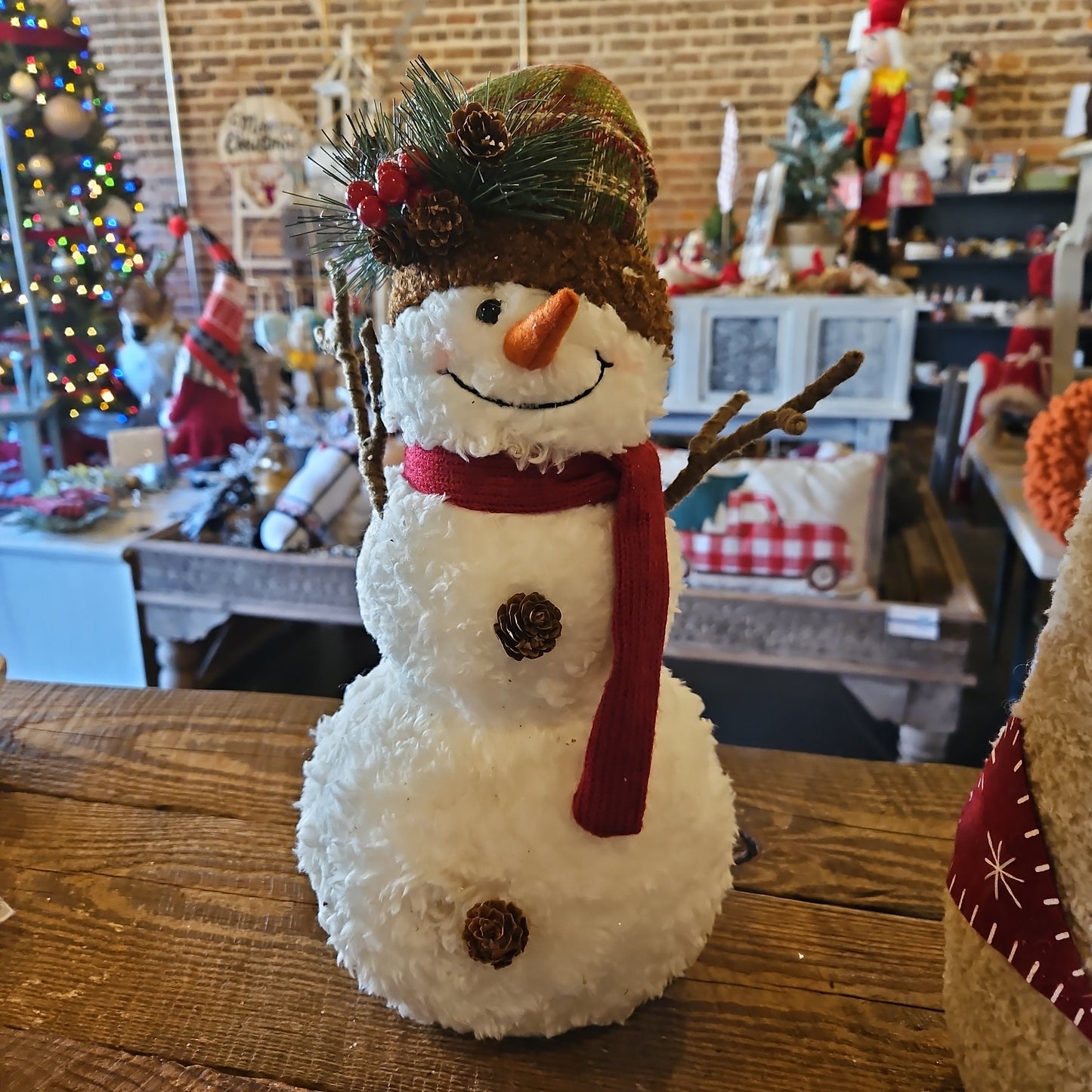Fluffy snowman