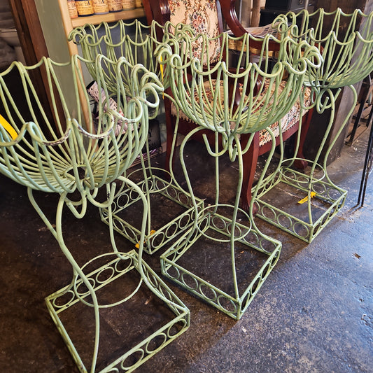 Wrought iron planters