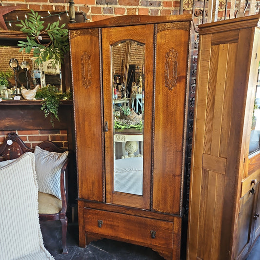 Antique wardrobe cabinet