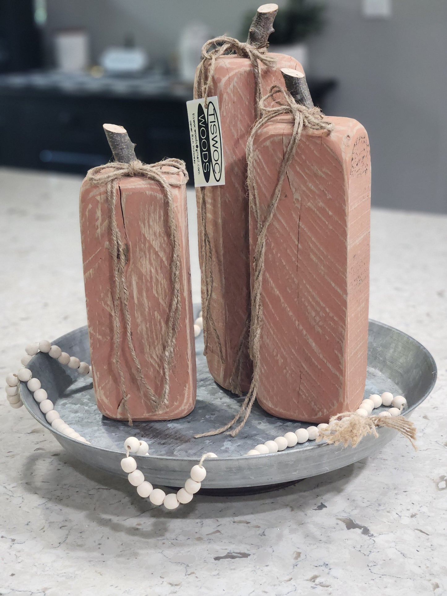 Wooden Pumpkins Set of 3