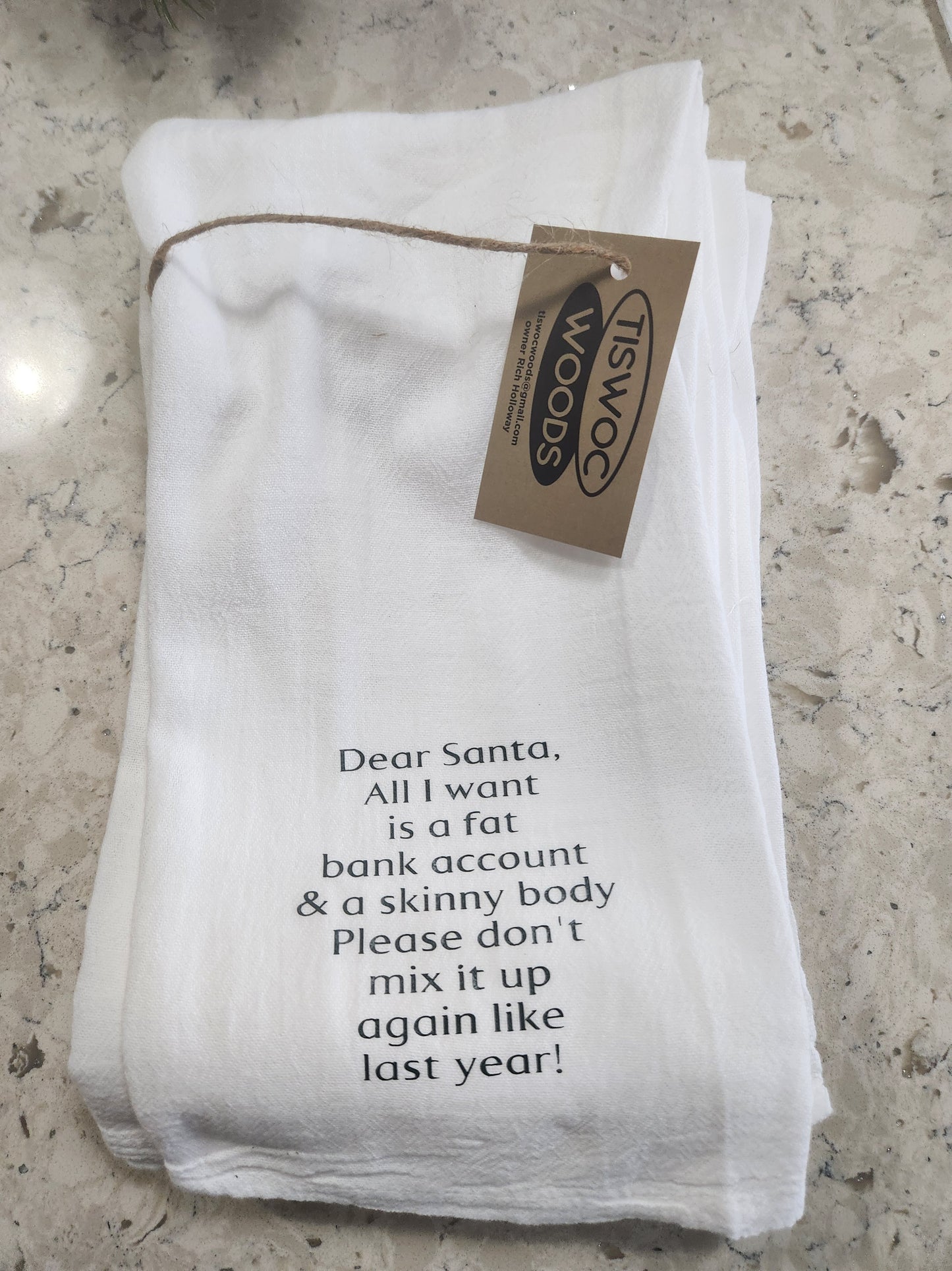 Dear Santa Flour Sack Towel