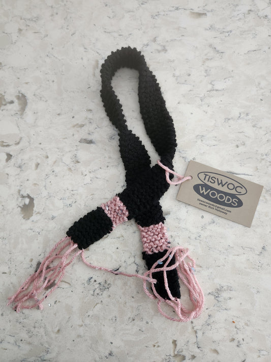 Black and Pink Scarf