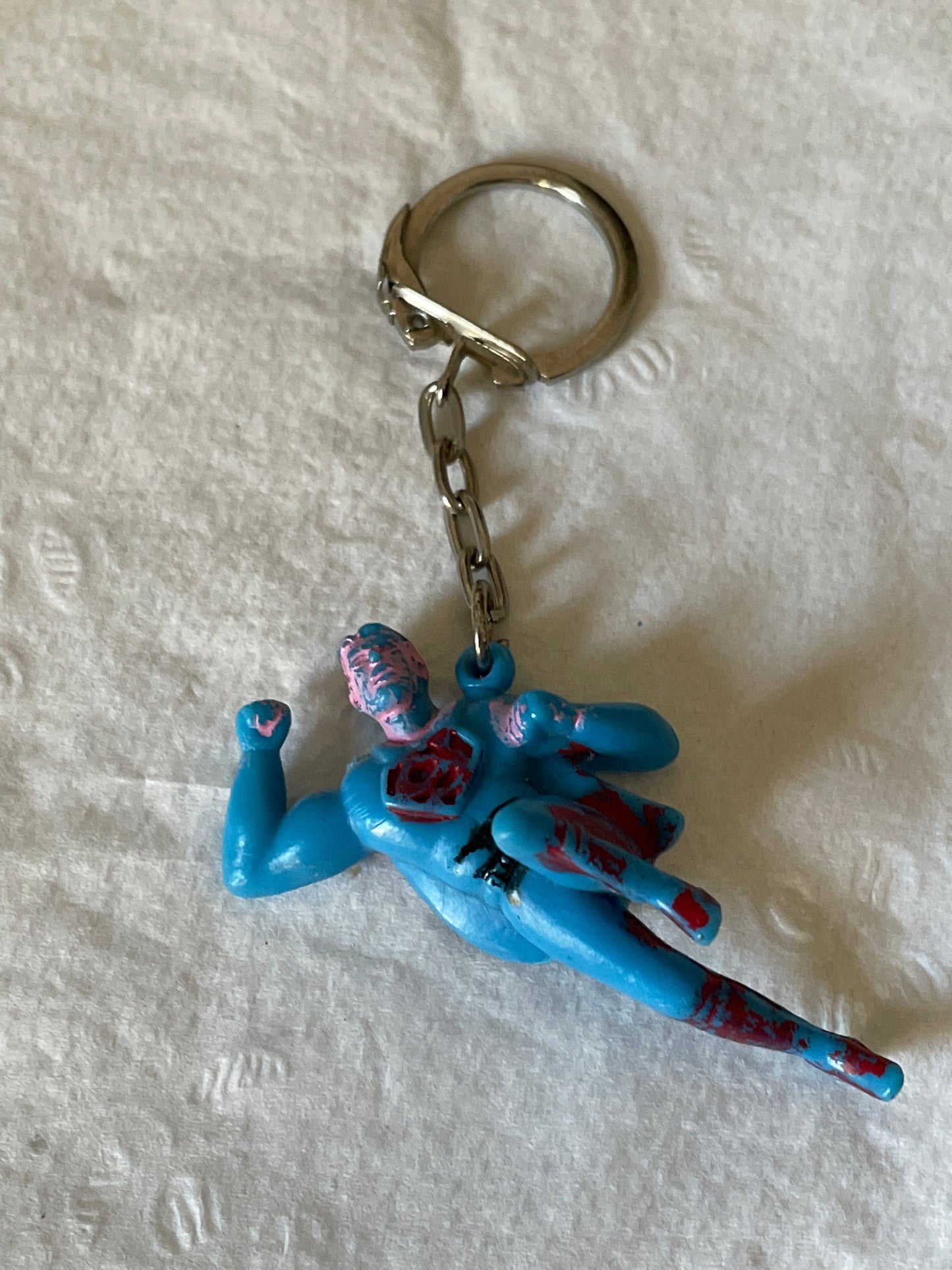 Vintage Superman figure keychain
