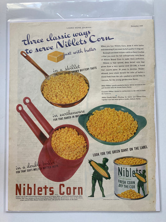 1939 Corn Ad