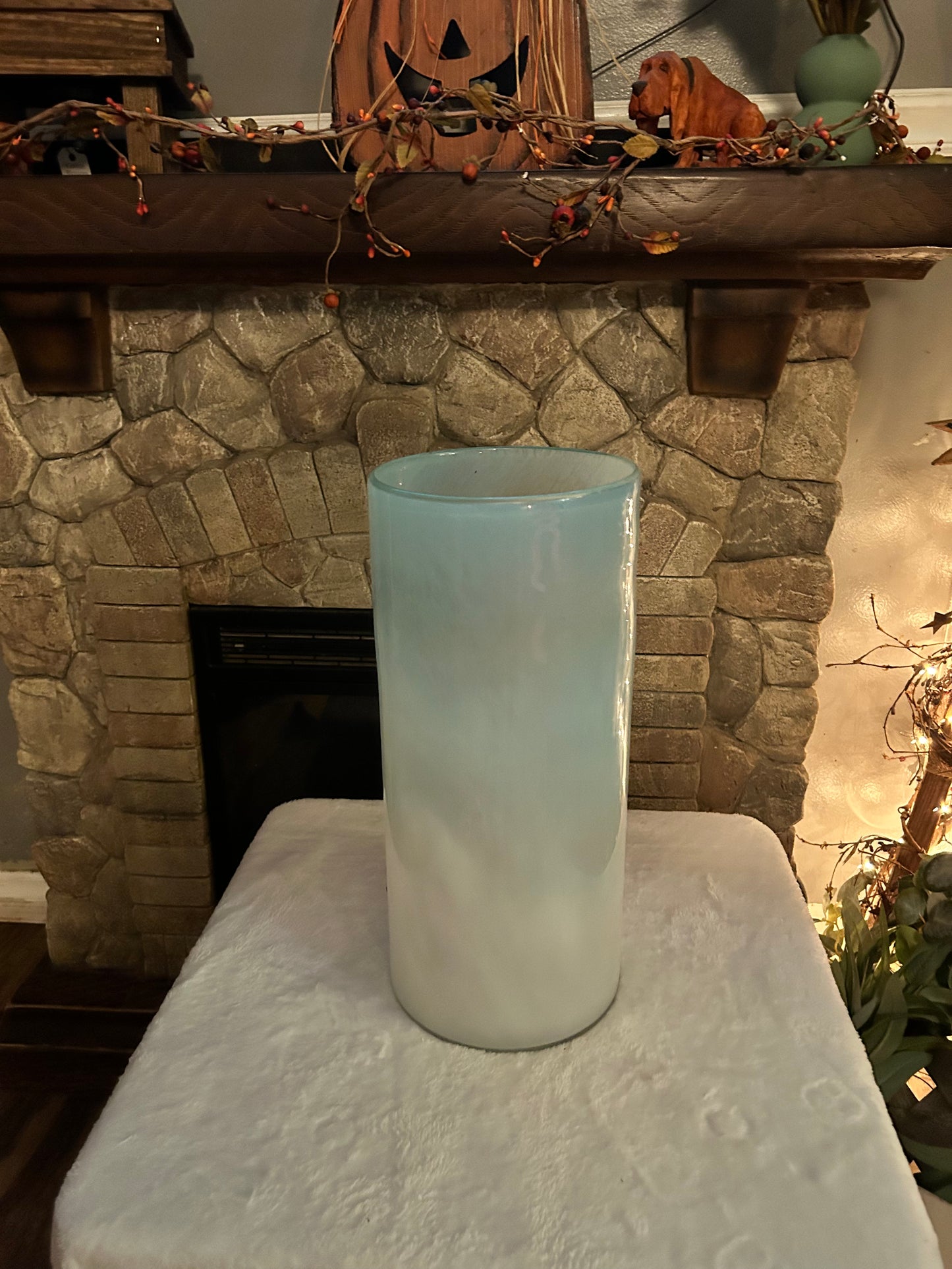 Vase Teal Ombre
