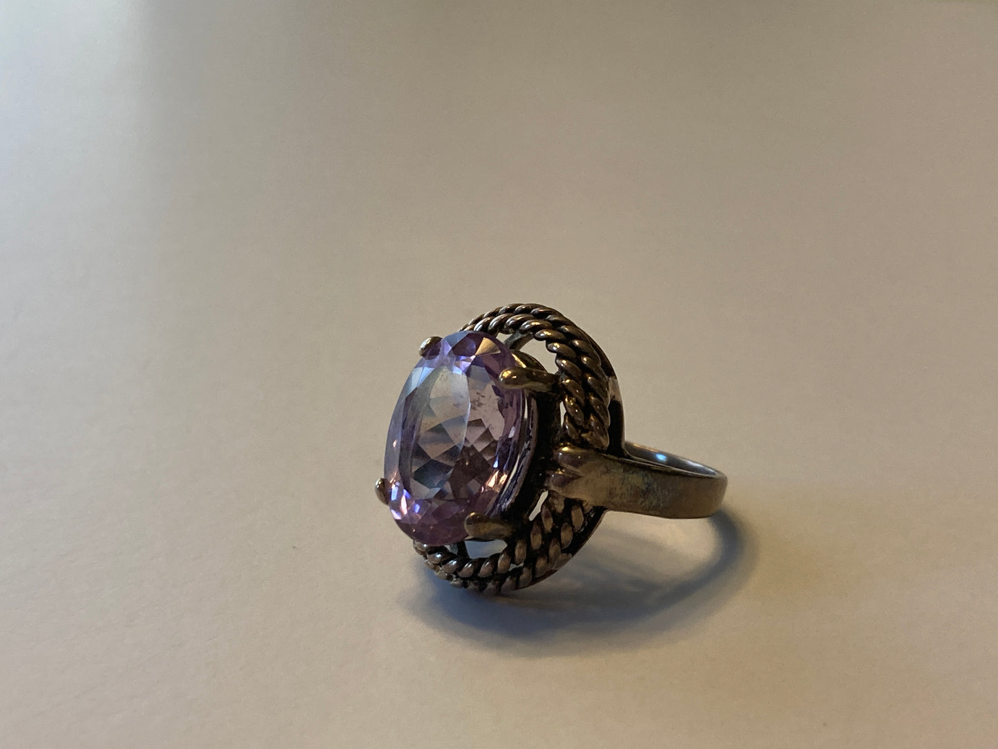 SS Amethyst Ring