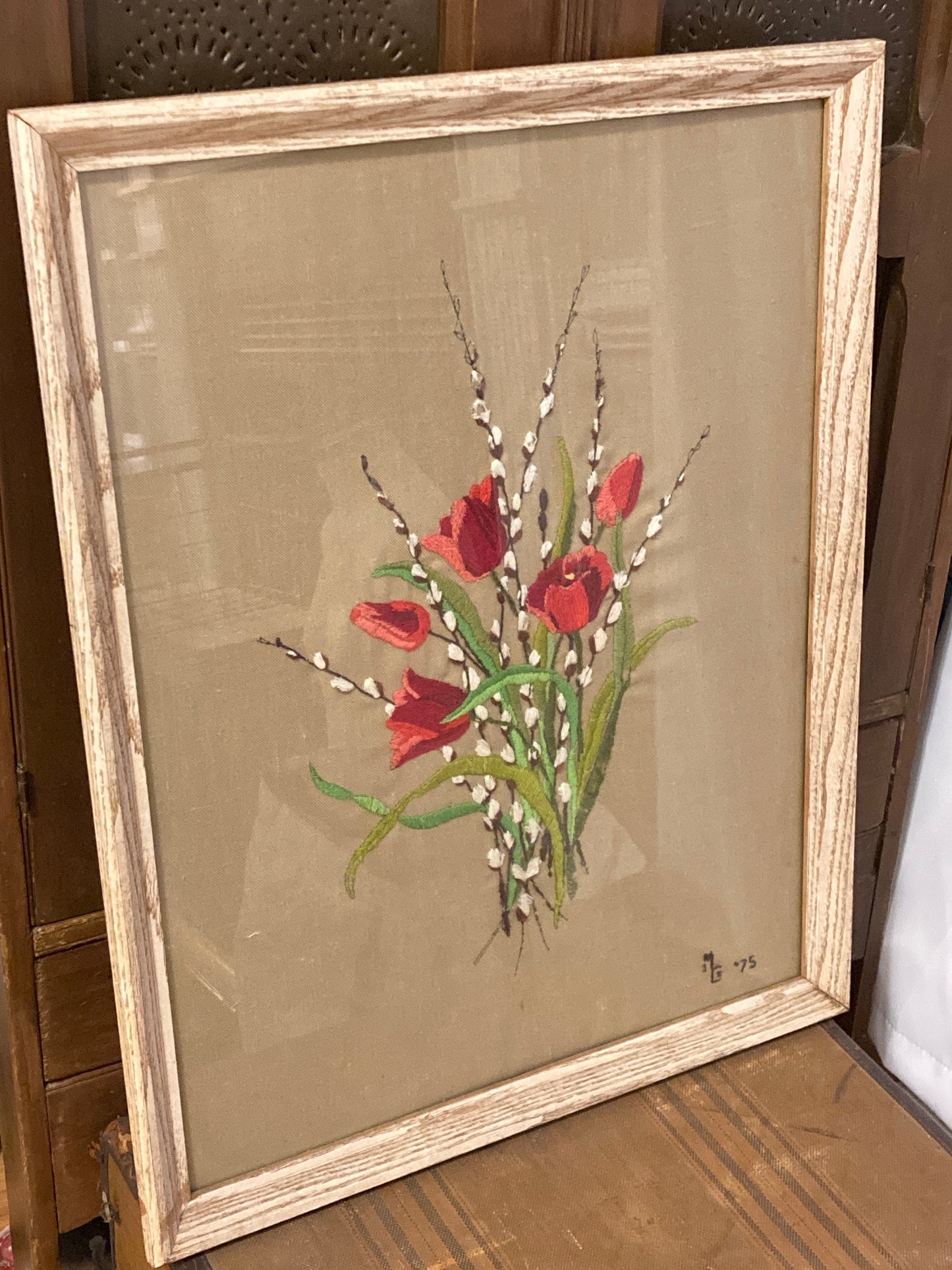 Framed Crewel