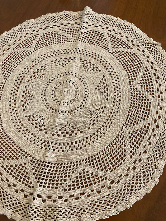 16.5” Ecru Doily