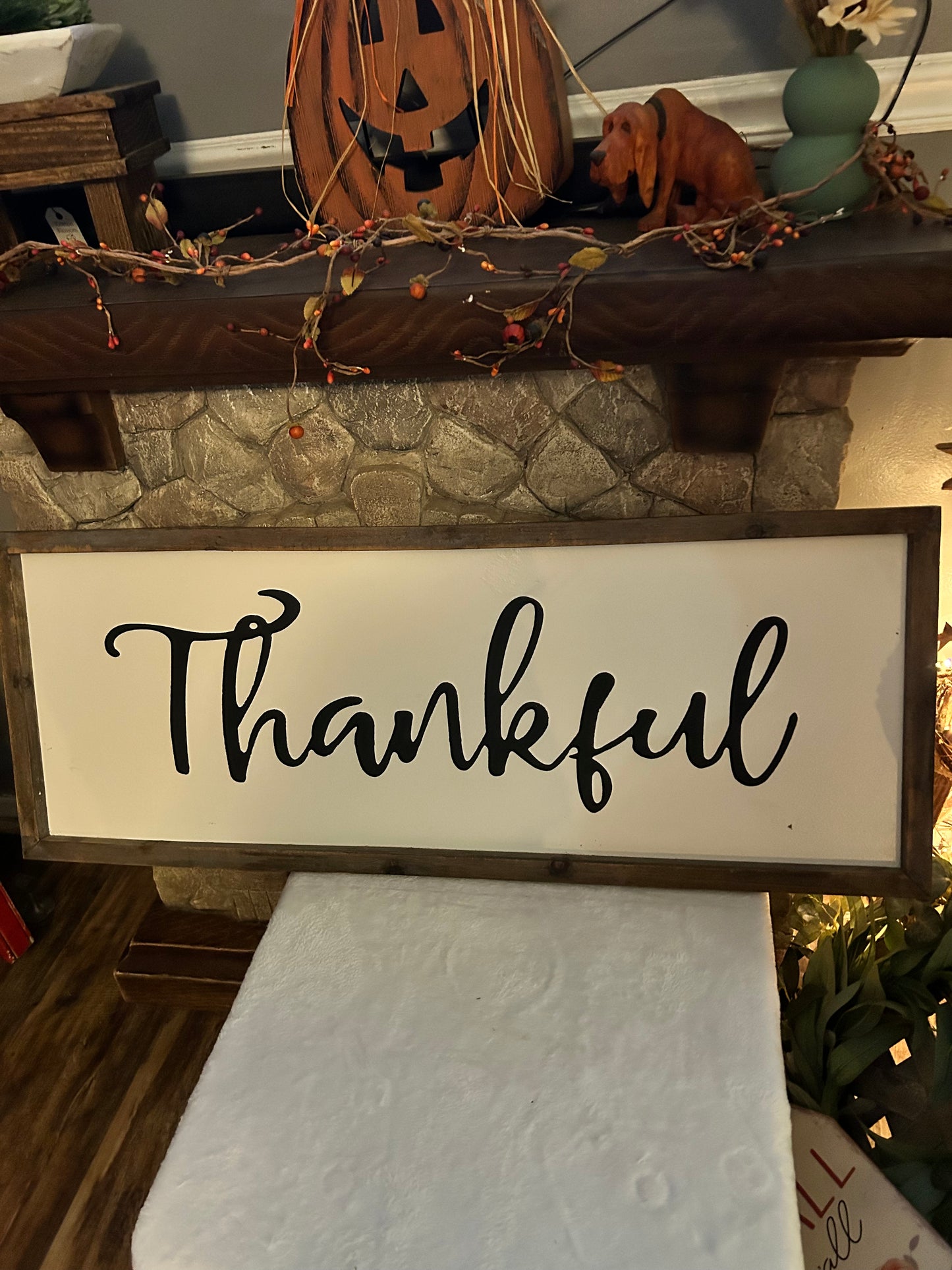 Thankful Large Sign