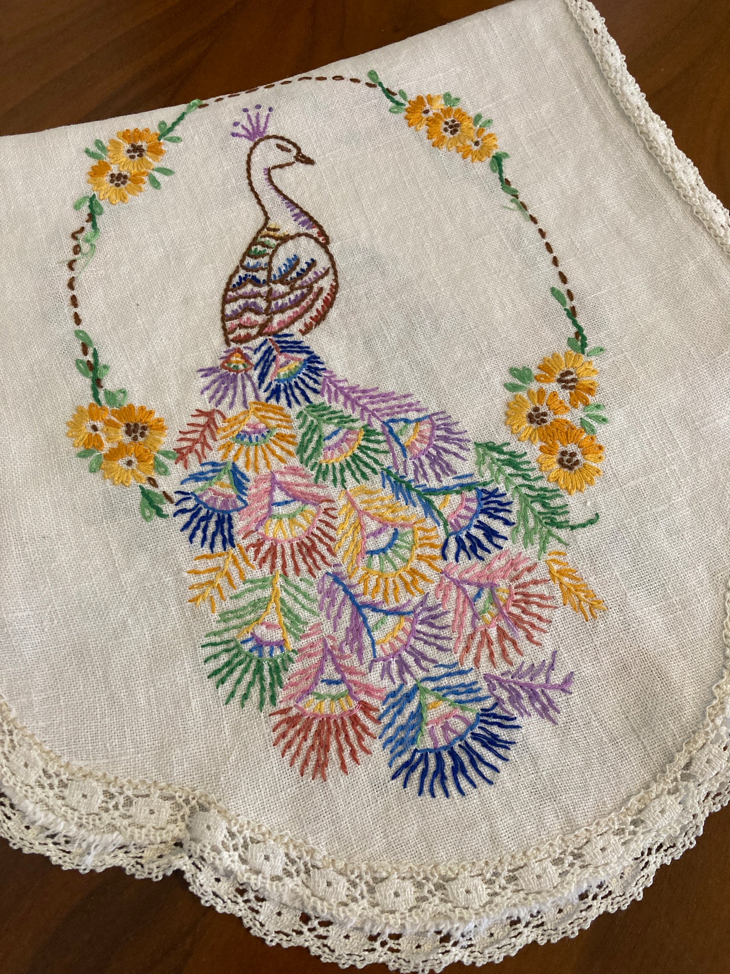 11.5” x 38” Peacock