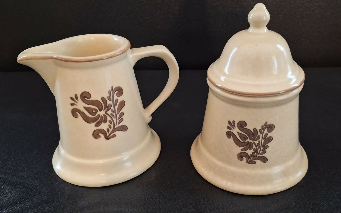 Pfaltzgraff Village Creamer & Sugar