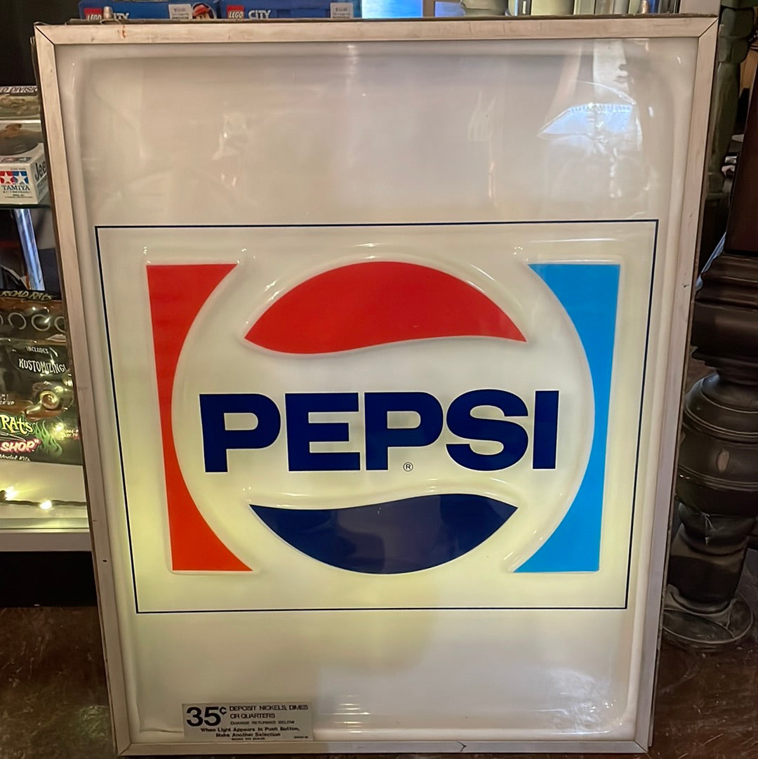 Pepsi vendor sign