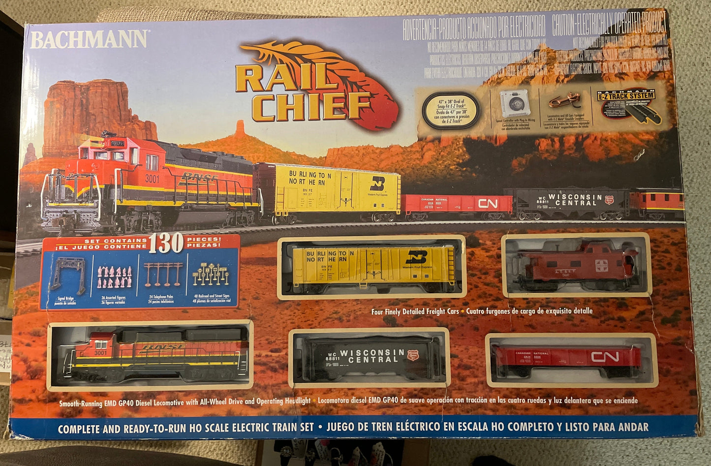 Toy=Bachmann Rail Chief train set