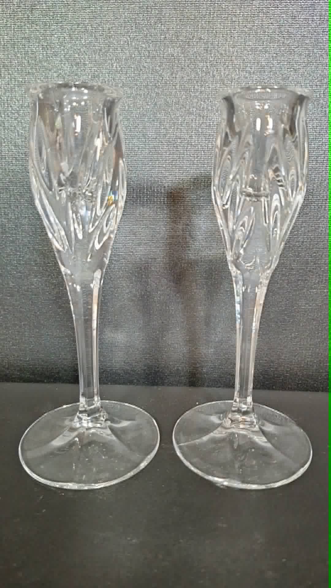 Gorham Crystal Candle Holders