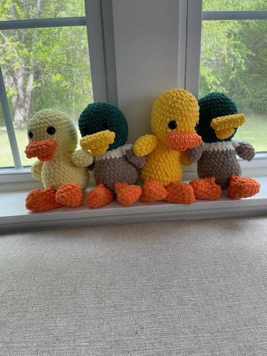 Large Crochet Ducks