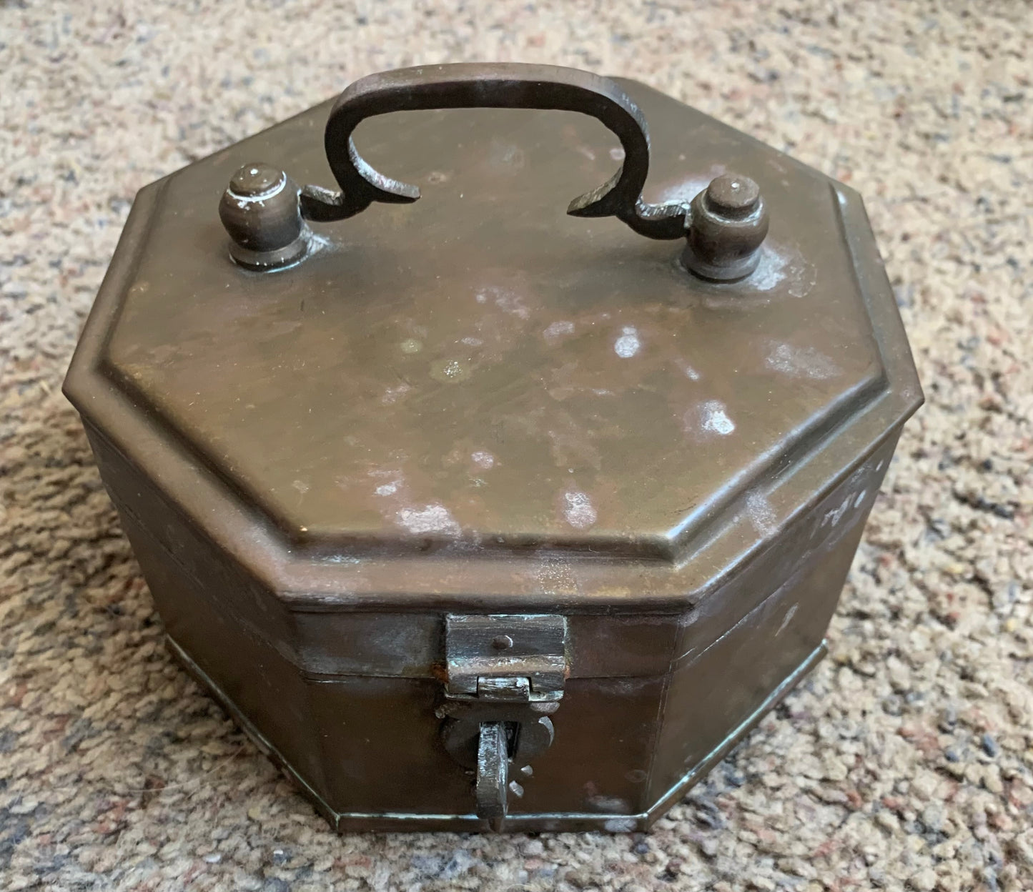 Vintage brass trinket box