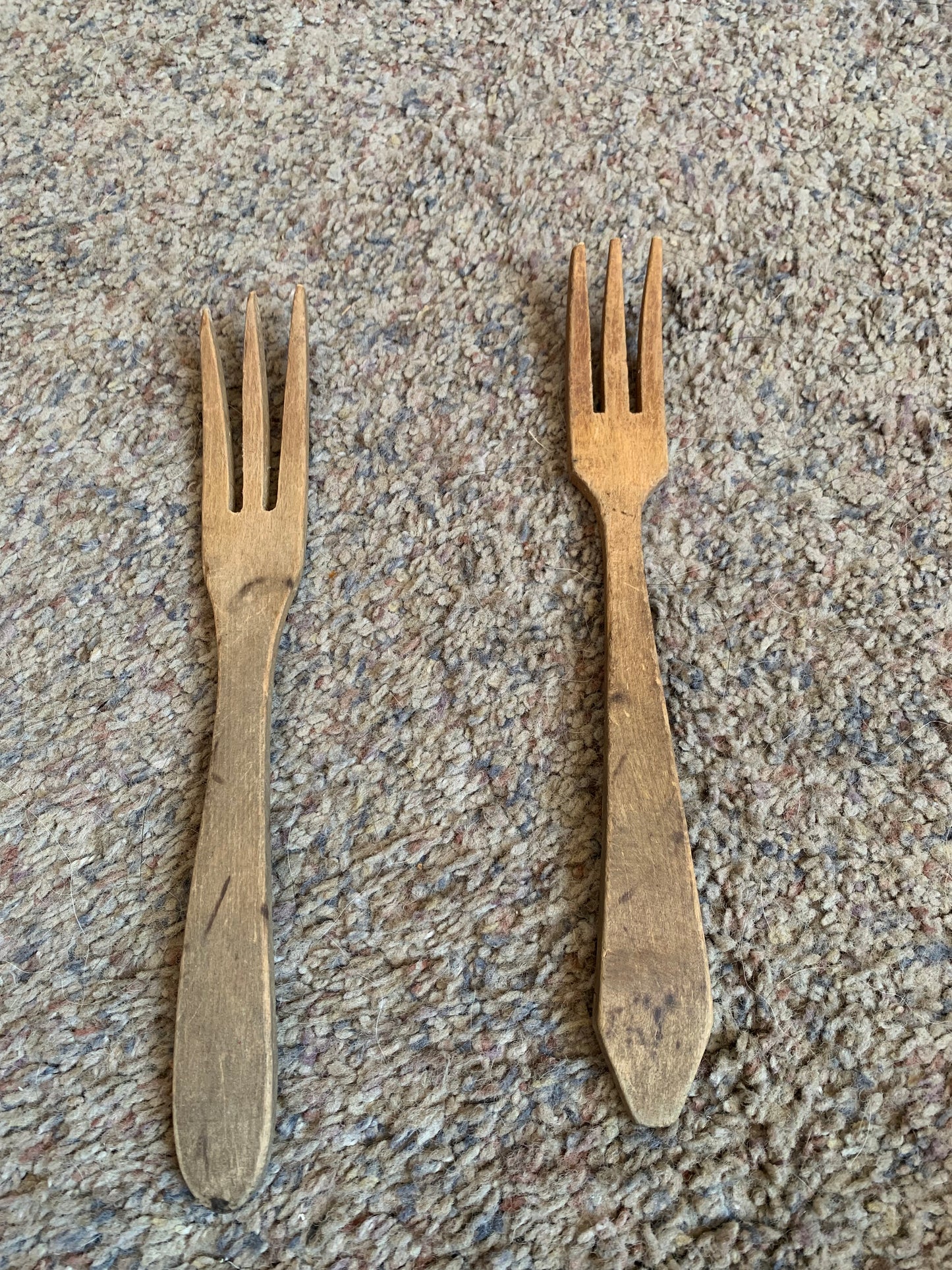 Antique Wooden Serving Fork