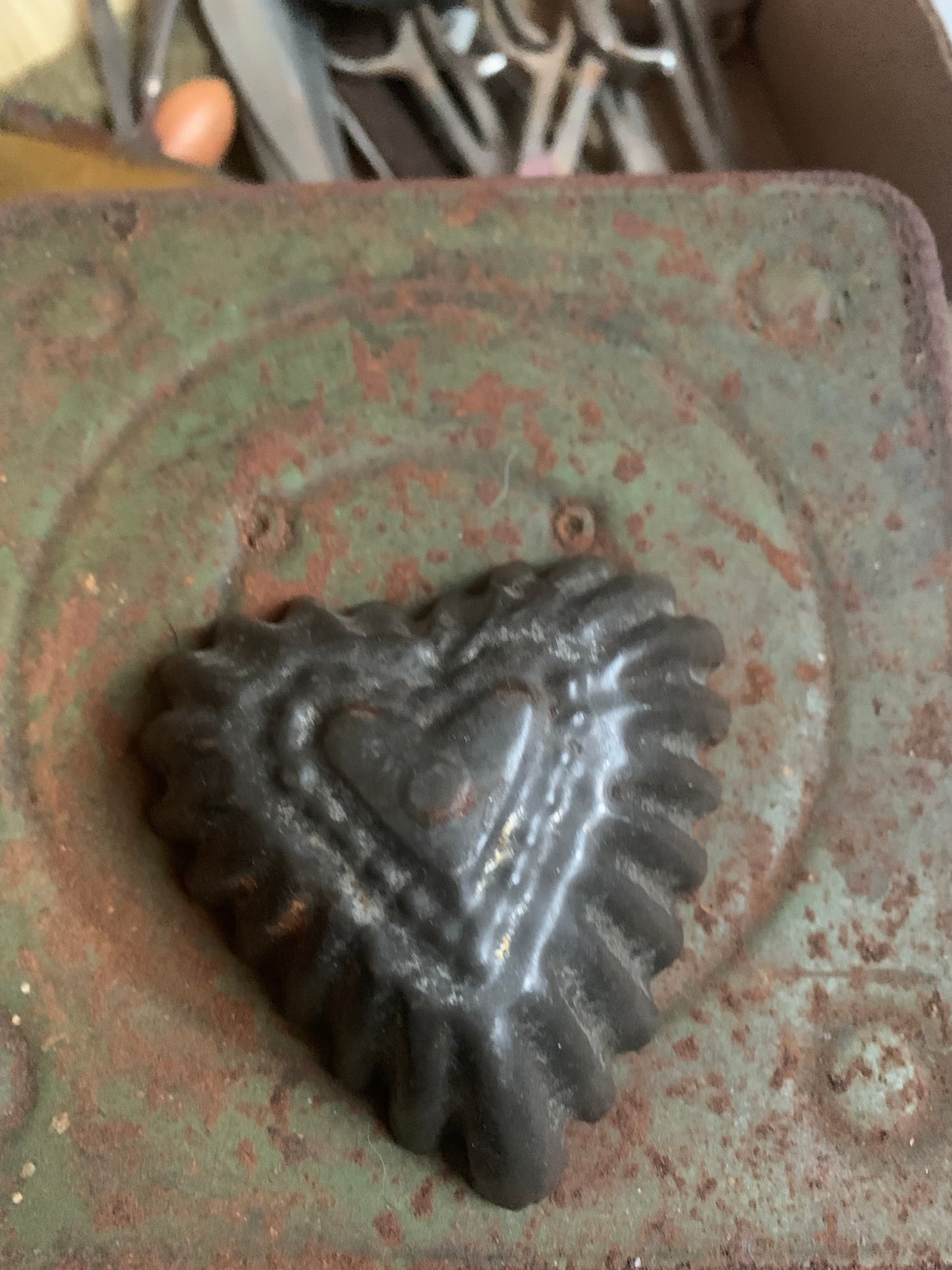 Antique Heart Tart Tin