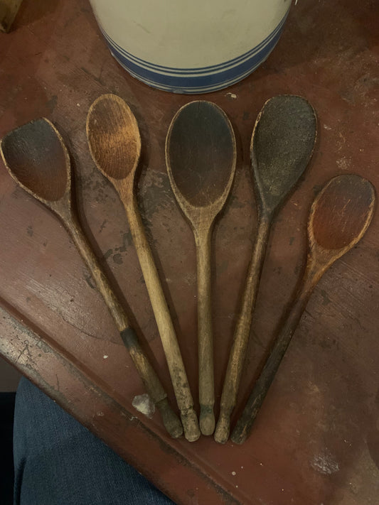 Antique wooden spoon