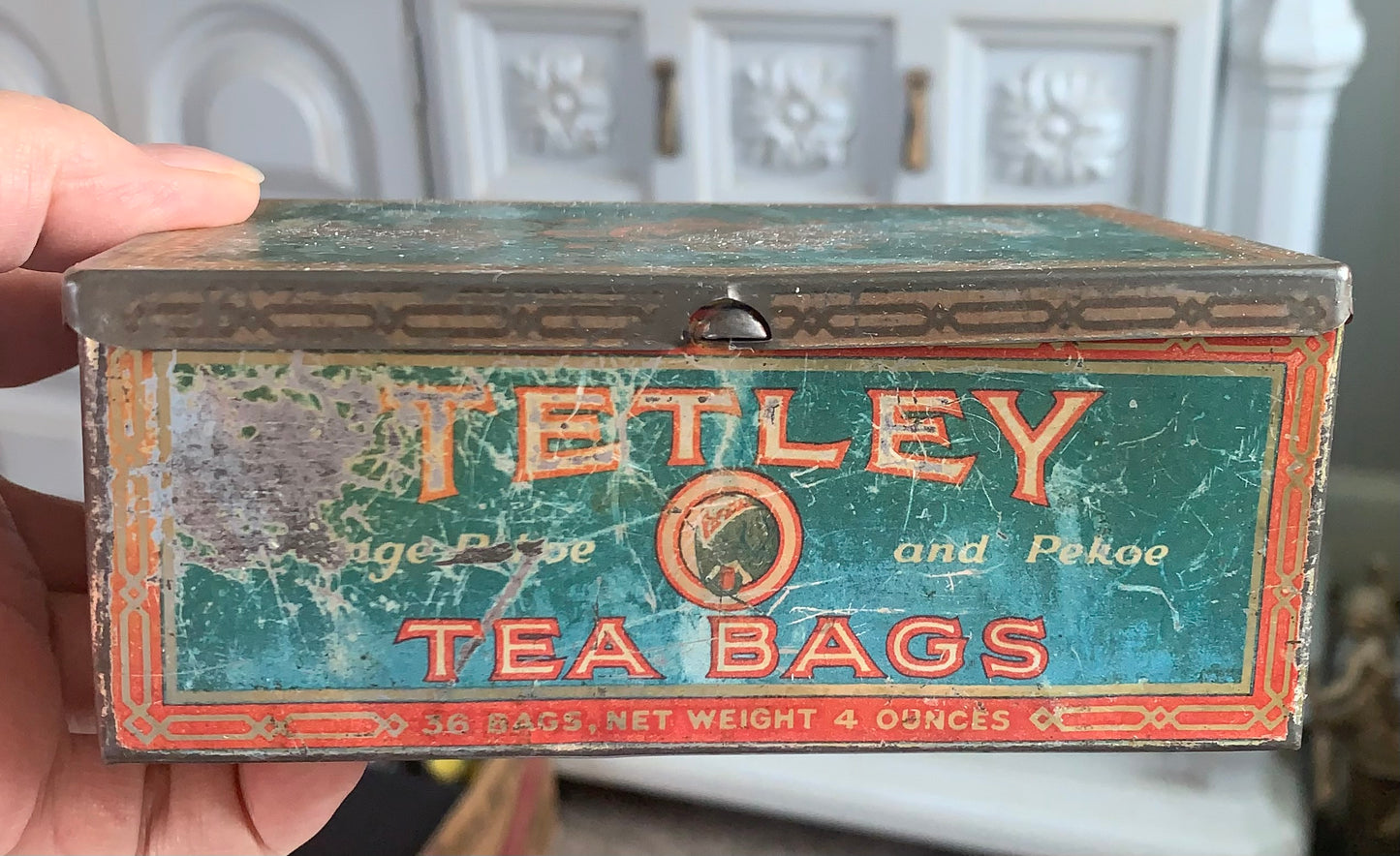 Antique Tetley Tea Advertising Tin