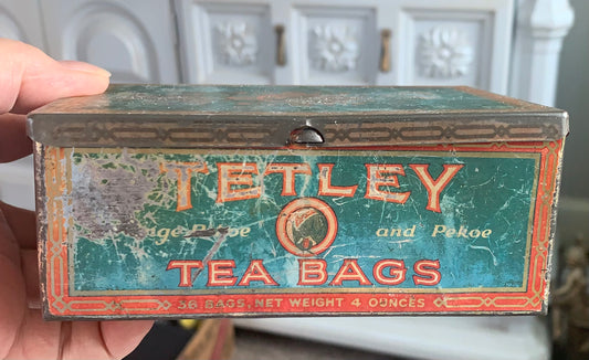 Antique Tetley Tea Advertising Tin
