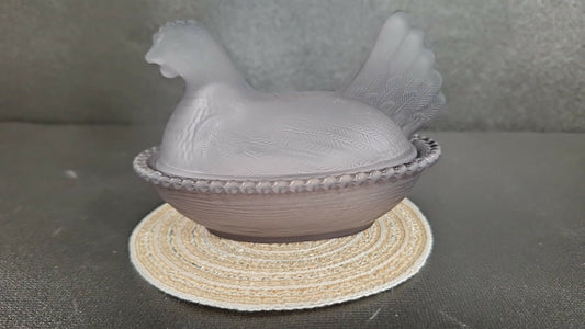Import Matte Black Hen on Nest