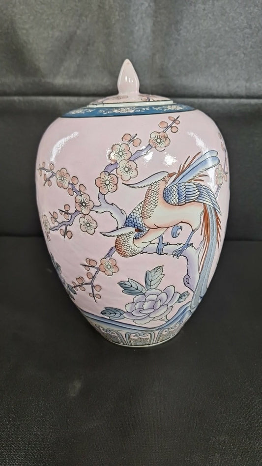 Japanese Porcelain Macau Decorated Urn