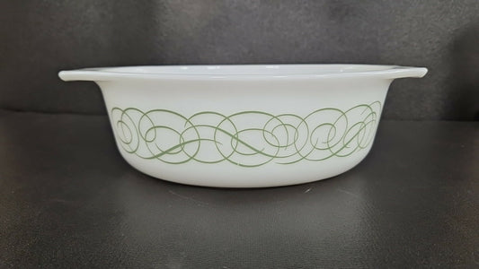 Pyrex Sage Scroll 043 Casserole