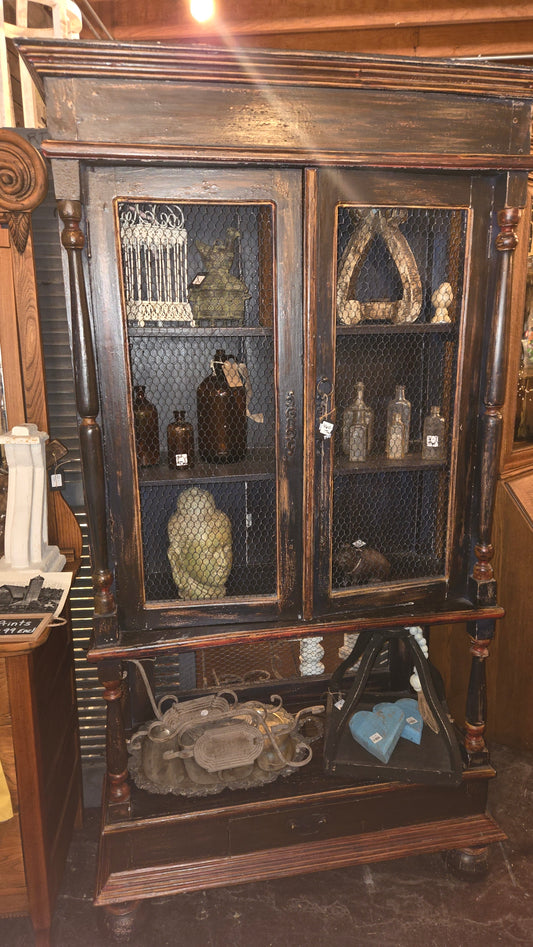 Black cabinet with delivery