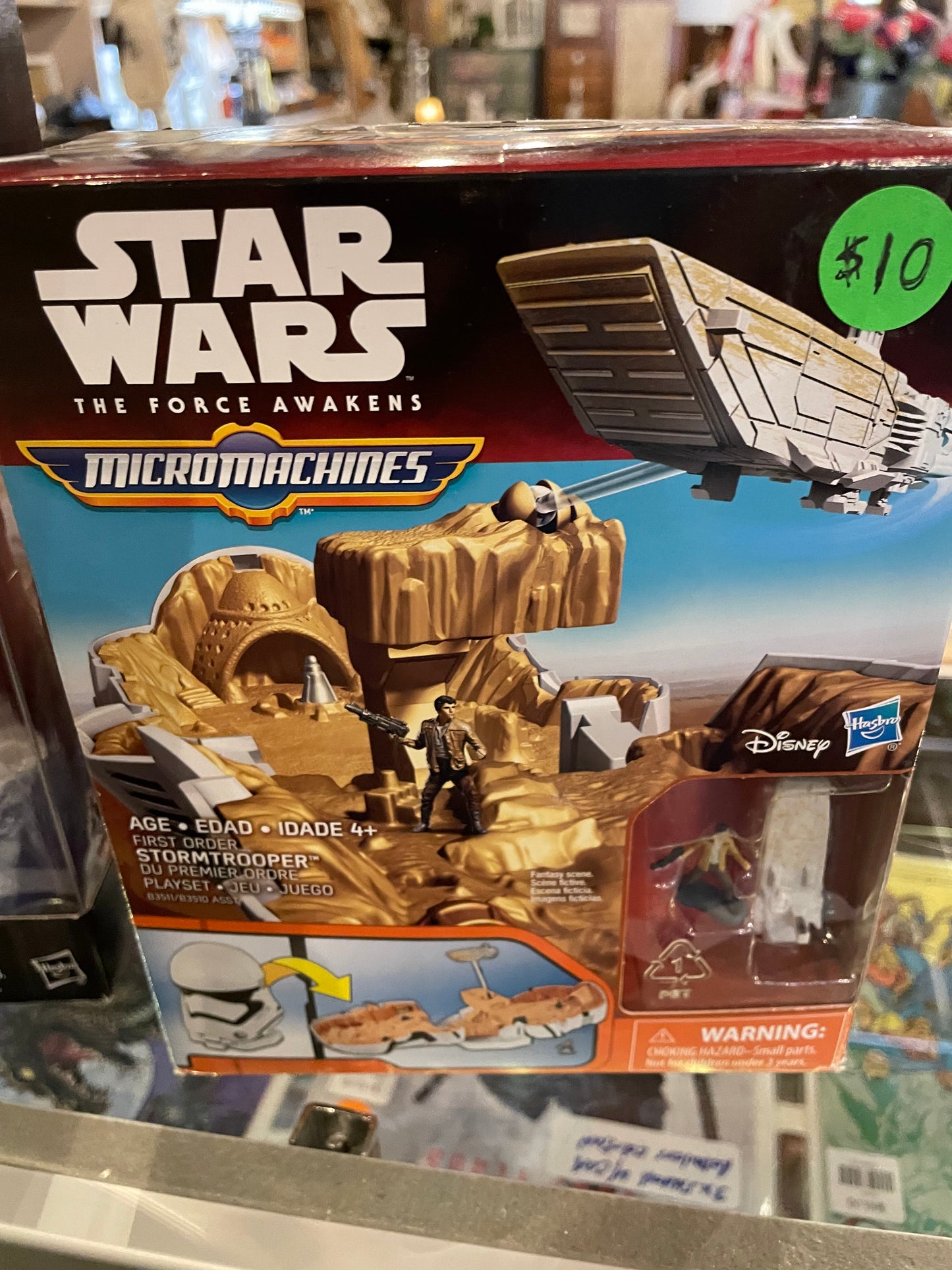 Toy = Star Wars MicroMachines Stormtrooper