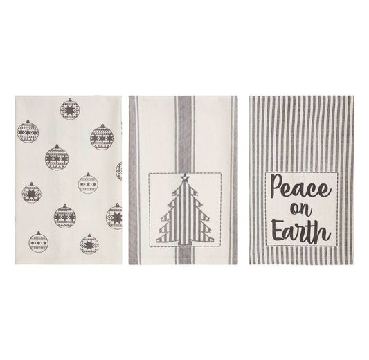 Hand towel black and white