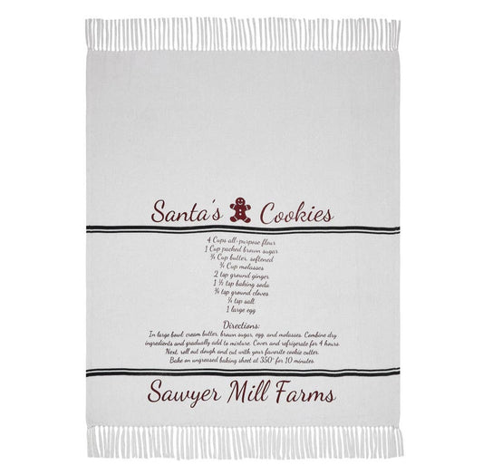 Santa's cookies throw