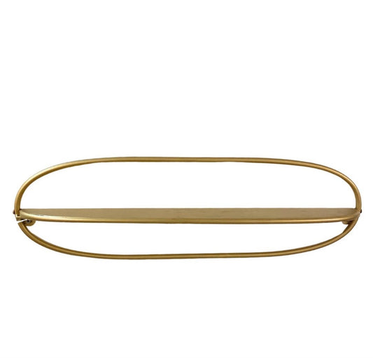 Gold oval shelf