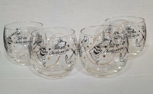 Starkist Charlie the Tuna Set of 4 Glasses