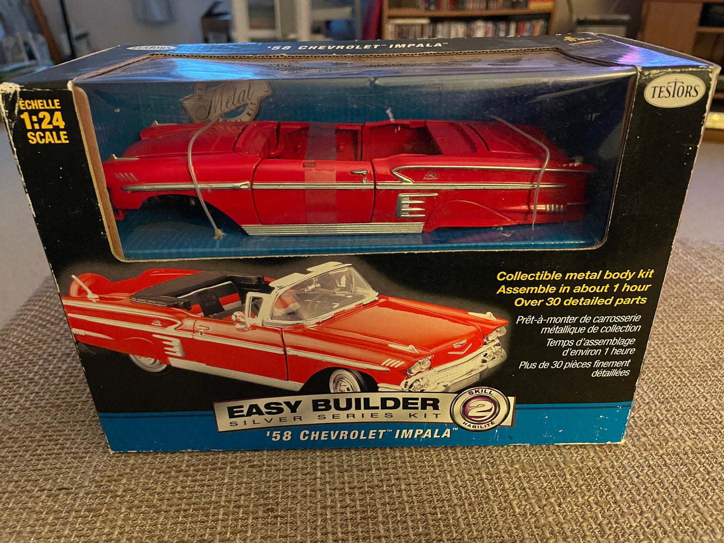 MODEL = TESTORS 58 CHEVY IMPALA BUILD IT MODEL