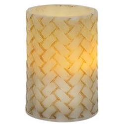 4" Basketweave Pillar