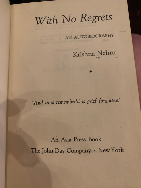 Book, No Regrets