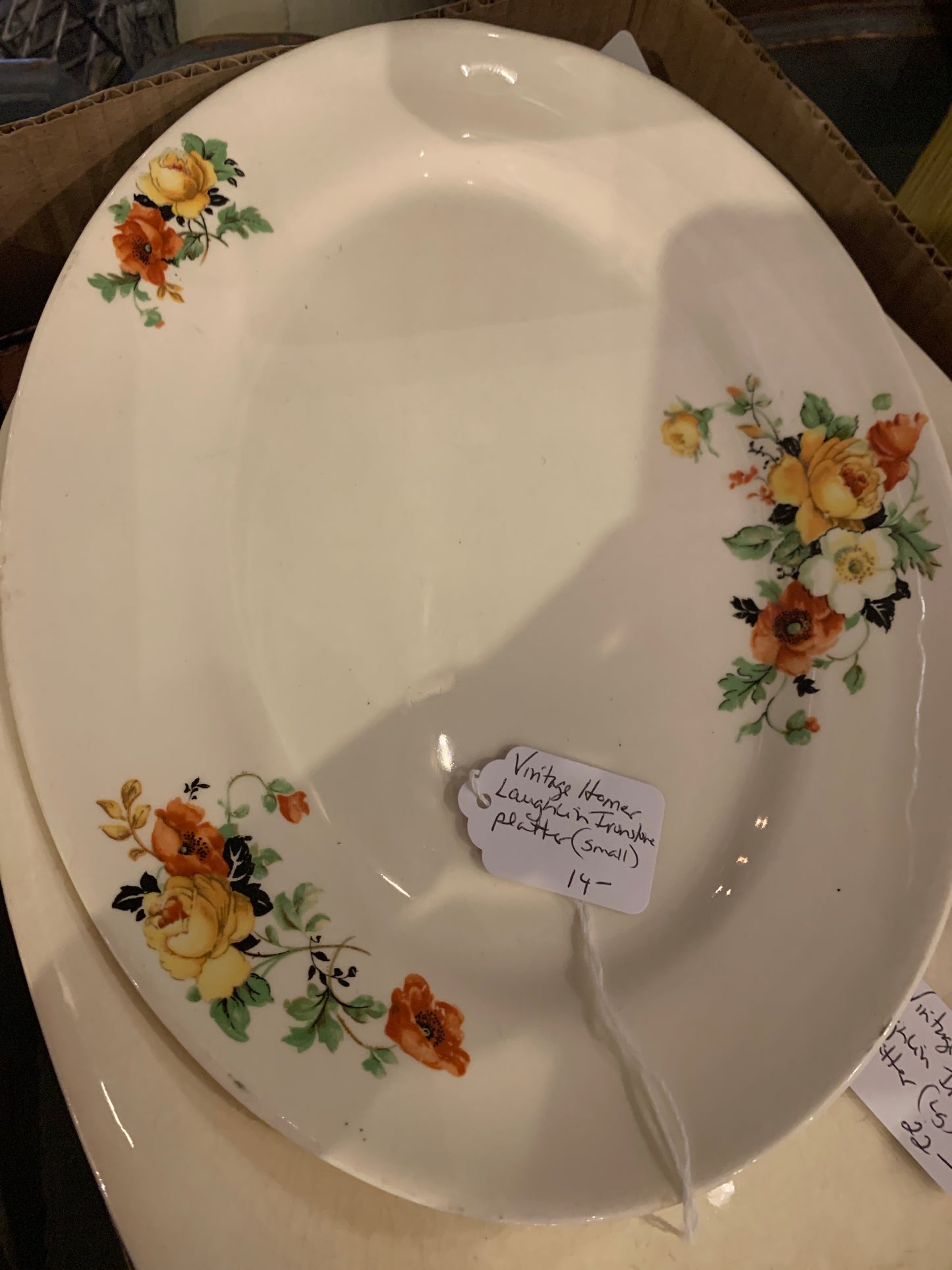 Intake Homer Laughlin ironstone platter