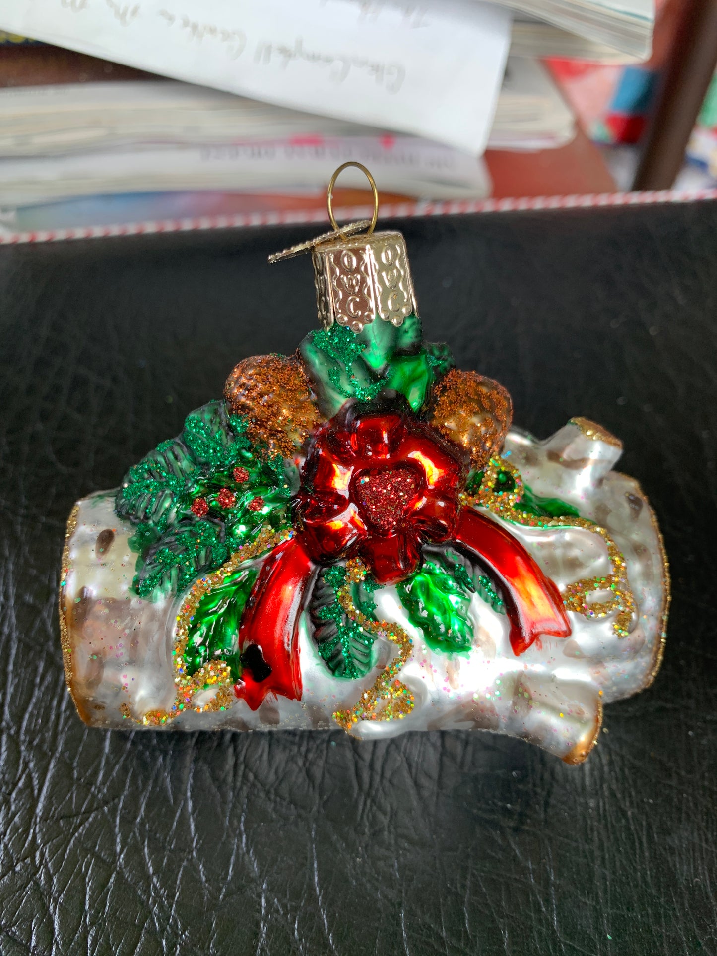 Old World Christmas Yule Log Ornament