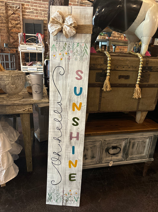 Sunshine porch sign