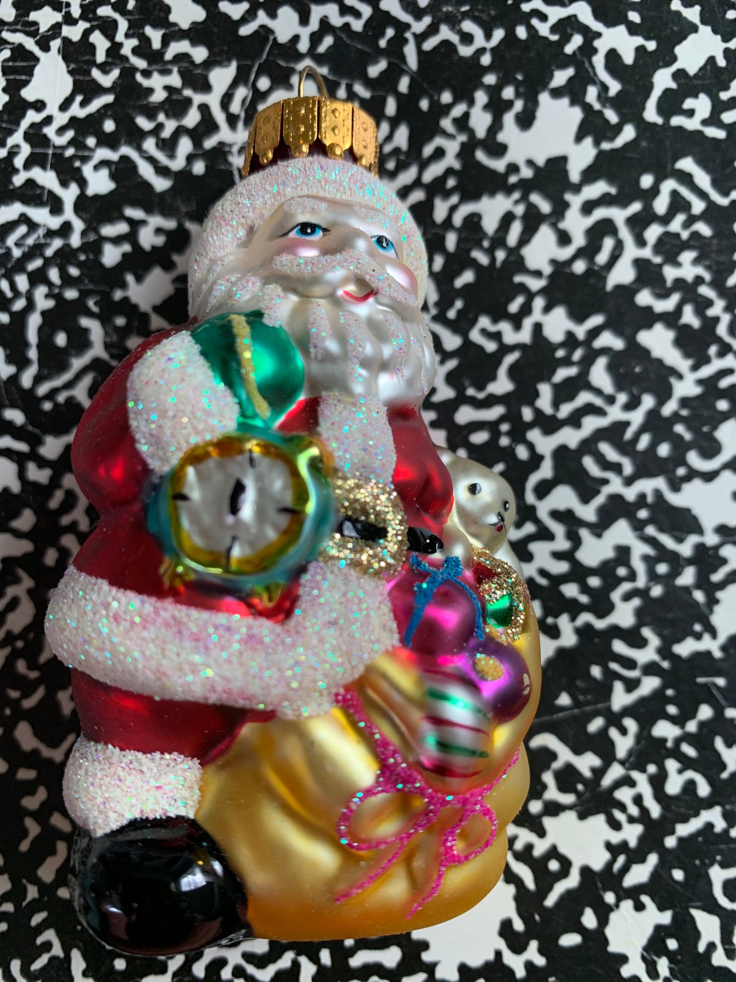 Vtg Glass Ornament Czech Republic Christmas