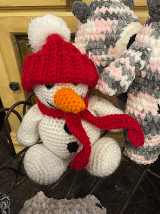 Crochet snowmen