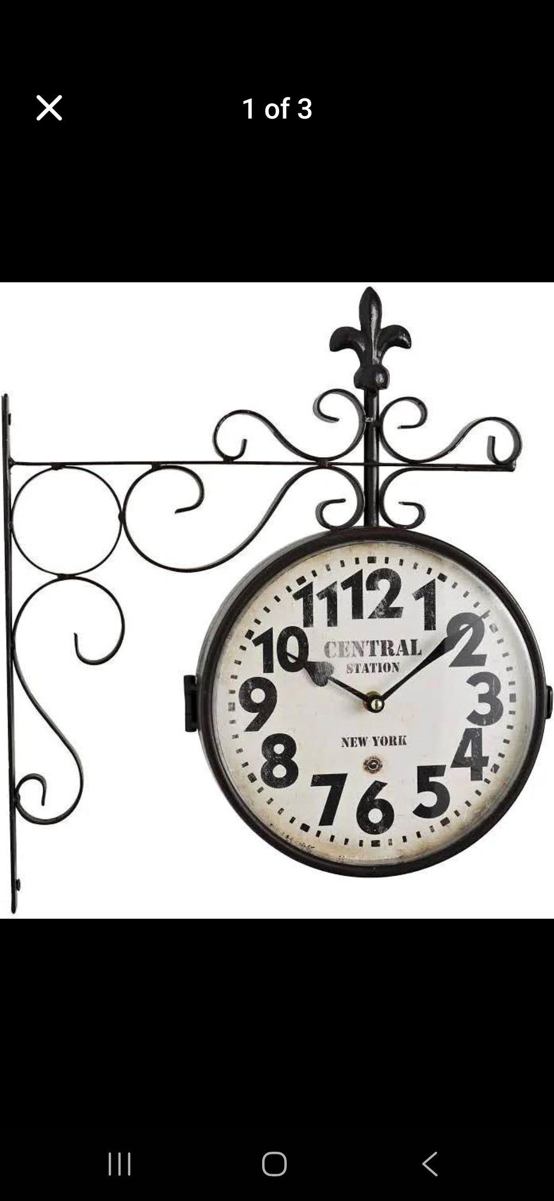 Twisted sided clock