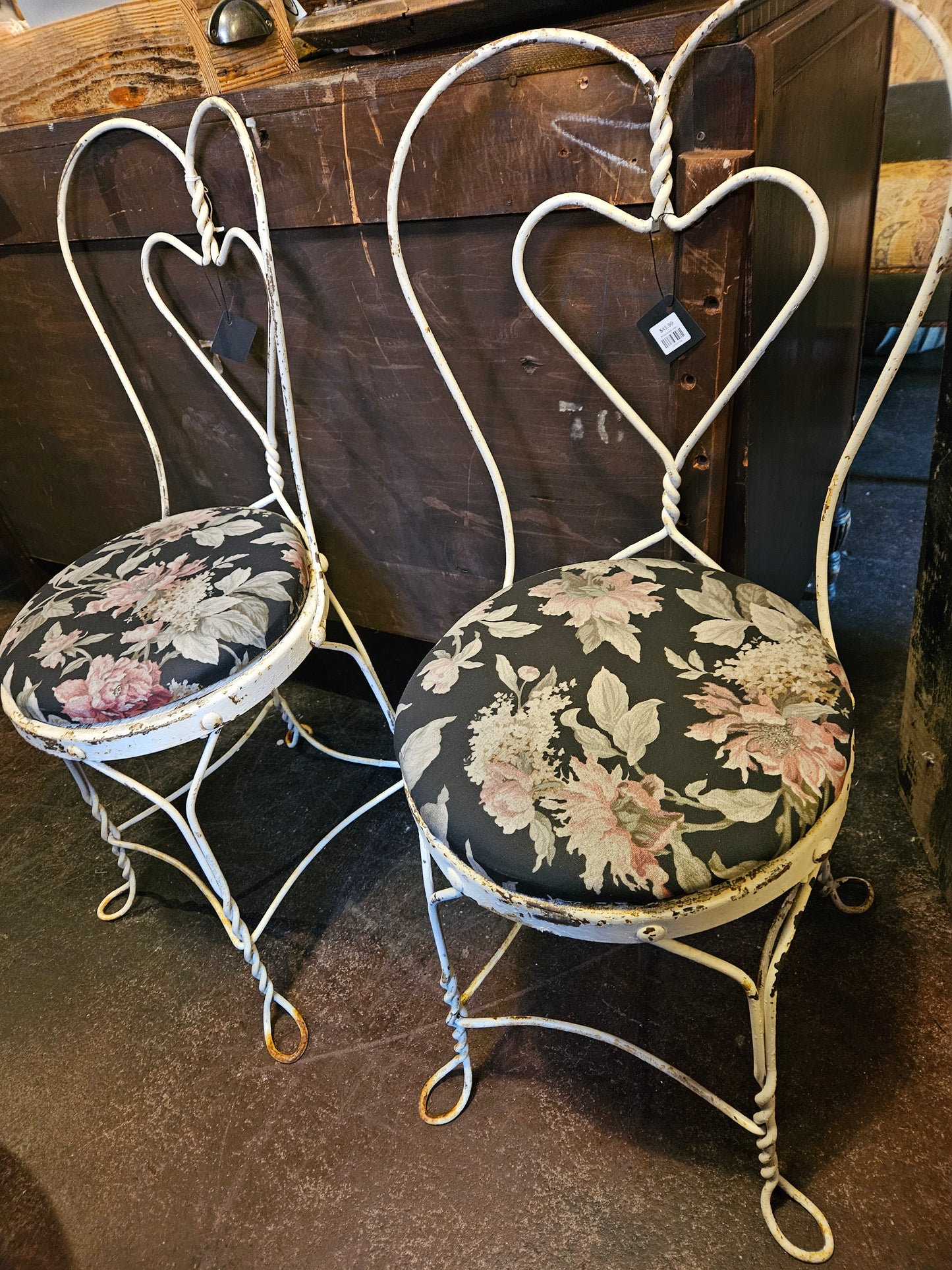 Antique ice cream chair