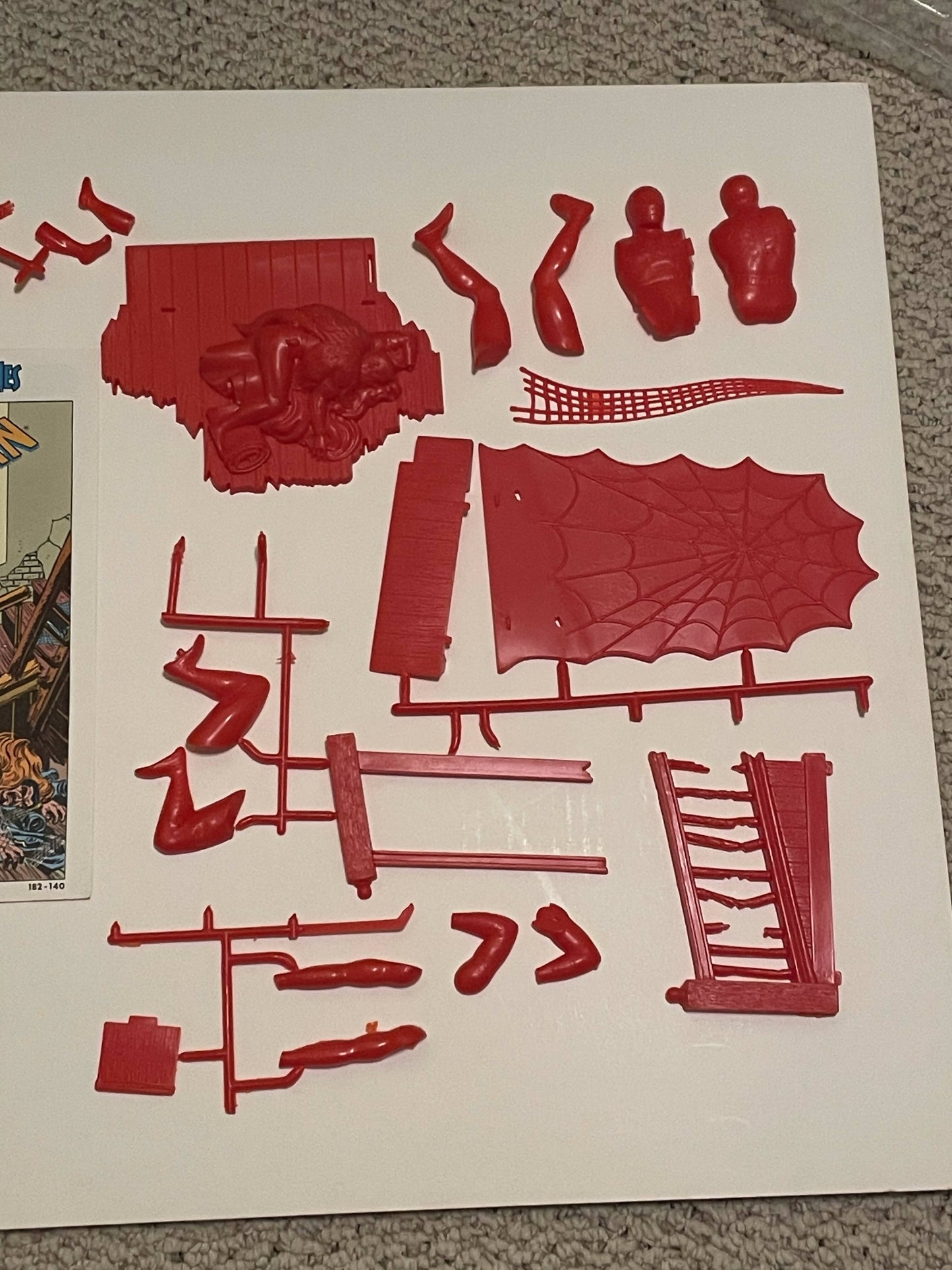 Model = 1974 Spider-Man Aurora Kit complete with all parts not built - Kraven!!